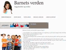 Tablet Screenshot of barnetsverden.no